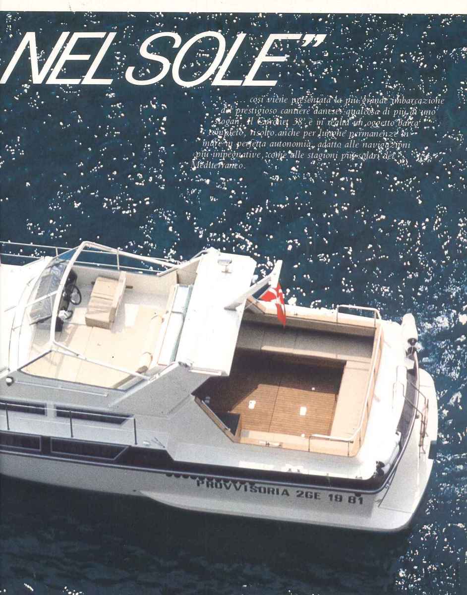 PAG 02. Coronet 38 Mediterraneo - rivista “Uomo Mare" - 1982